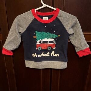 GAP Kids Holiday Sweatshirt - Navy, Gray, Red